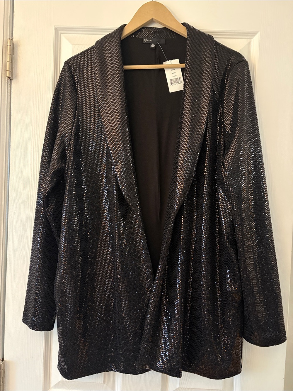 Gibson Black Sequin Blazer Jacket
